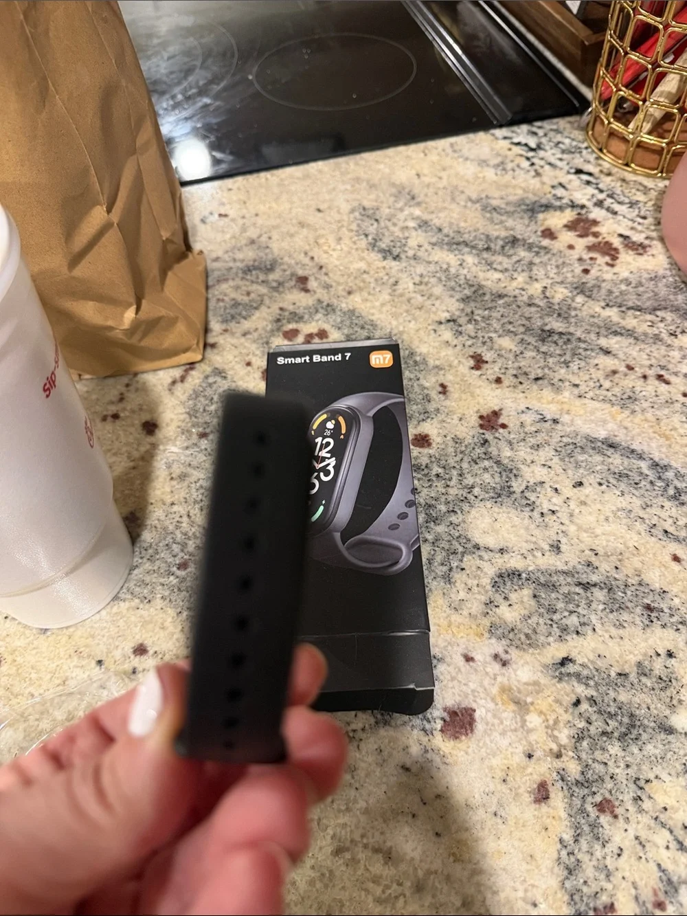 Smart Band 7 Fitness Tracker - Black NWT never used or worn